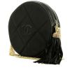 Chanel  Vintage handbag  in black satin - 00pp thumbnail