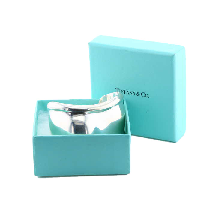 Brazalete Tiffany & Co Bone modelo pequeño de plata - Detail D2