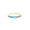 Pomellato M'ama Non M'ama ring in pink gold,  turquoise and zircons - 360 thumbnail