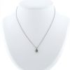 Collar Chopard Happy Diamonds de oro blanco y diamante - 360 thumbnail