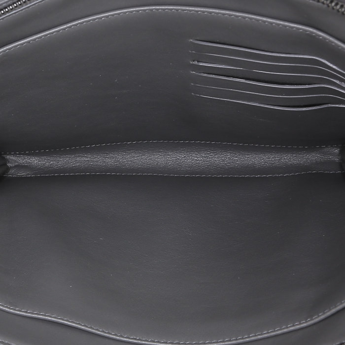 Pochette Bottega Veneta   in pelle intrecciata verde - Detail D2