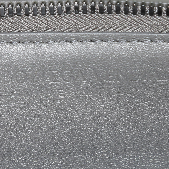 Pochette Bottega Veneta   in pelle intrecciata verde - Detail D3