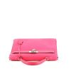Bolso de mano Hermès  Kelly 35 cm en cuero epsom rosa - 360 Front thumbnail