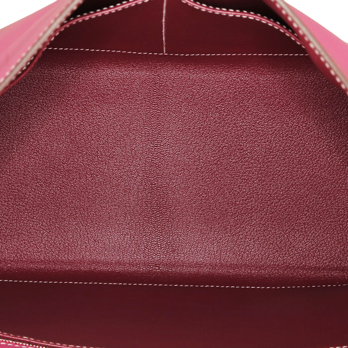 Hermès  Kelly 35 cm handbag  in pink epsom leather - Detail D3