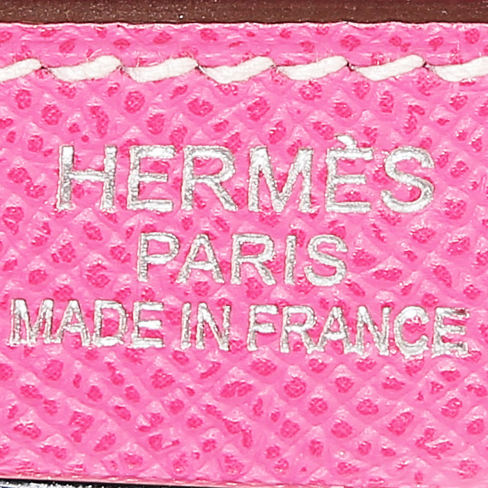 Borsa Hermès  Kelly 35 cm in pelle Epsom rosa - Detail D4