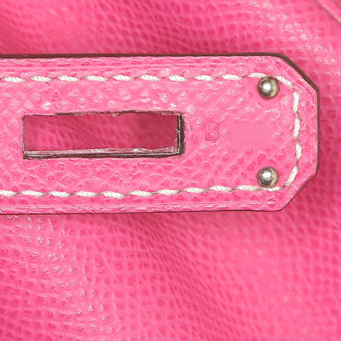 Borsa Hermès  Kelly 35 cm in pelle Epsom rosa - Detail D5