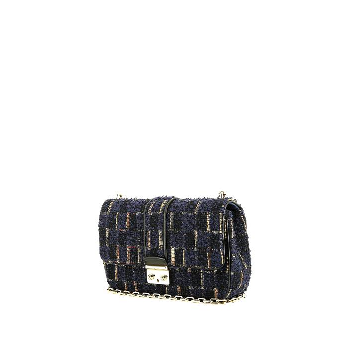 Dior  Promenade handbag  in blue and black canvas - 00pp
