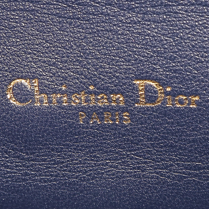 Bolso de mano Dior  Promenade en lona azul y negra - Detail D3