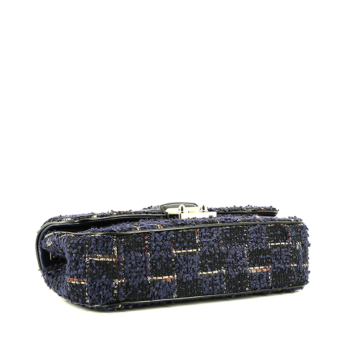 Dior  Promenade handbag  in blue and black canvas - Detail D4