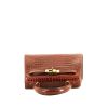 Hermès  Kelly 20 cm handbag  in brown porosus crocodile - 360 Front thumbnail