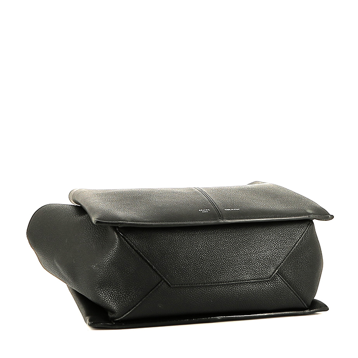 Bolso de mano Celine  Tri-Fold en cuero negro - Detail D4