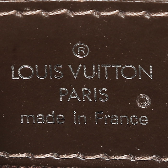 Sac à main Louis Vuitton  Kazbek en cuir taiga marron - Detail D3
