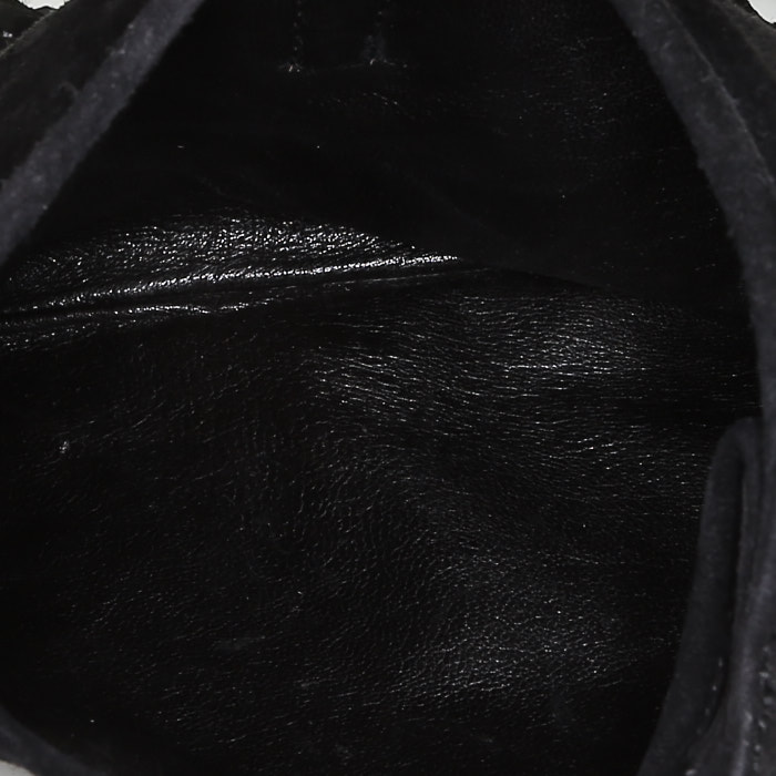 Sac bandoulière Hermès  Trim en veau doblis noir - Detail D2