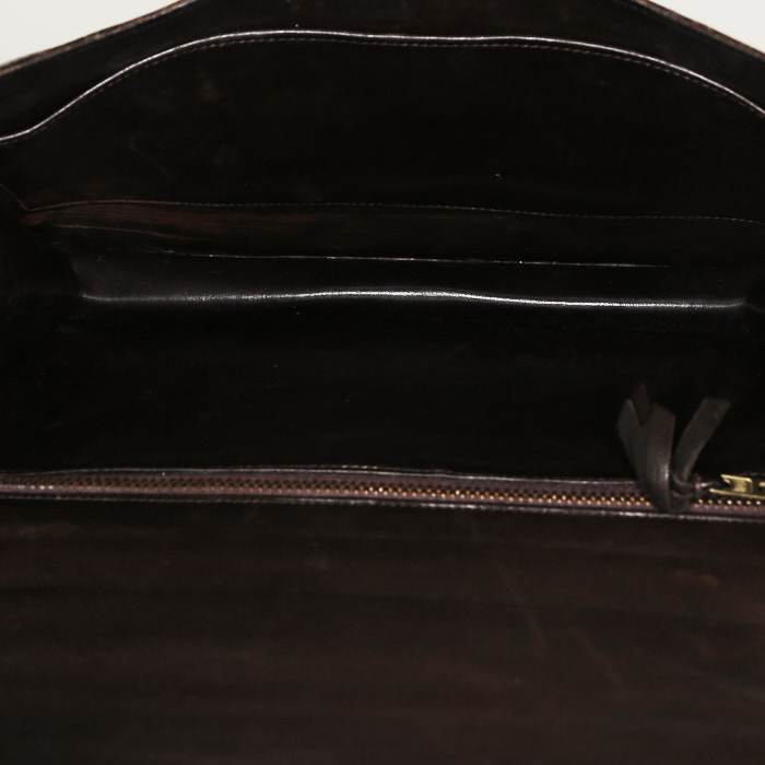 Borsa Hermès  Constance in coccodrillo marrone - Detail D3