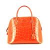 Bolso de mano Hermès  Bolide 31 cm en aligátor naranja - 360 thumbnail