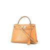 Hermès  Kelly 28 cm handbag  in gold Courchevel leather - 00pp thumbnail