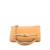 Hermès  Kelly 28 cm handbag  in gold Courchevel leather - 360 Front thumbnail