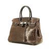 Hermès  Birkin 30 cm handbag  in brown niloticus crocodile - 00pp thumbnail
