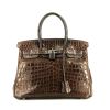 Hermès  Birkin 30 cm handbag  in brown niloticus crocodile - 360 thumbnail