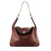 Hermès  Lindy 30 cm handbag  in burgundy leather - 360 thumbnail
