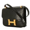 Hermès  Constance handbag  in black crocodile - 00pp thumbnail