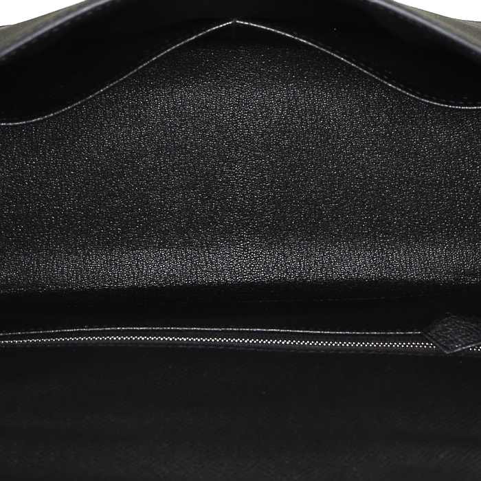 Sac à main Hermès  Kelly 28 cm en cuir epsom noir - Detail D3