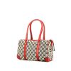 Gucci  Boston handbag  in beige monogram canvas  and red leather - 00pp thumbnail