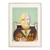 Pablo Picasso, "Ambroise Vollard et son chat", etching and aquatint in colors on paper, signed and numbered, of 1960 - 00pp thumbnail