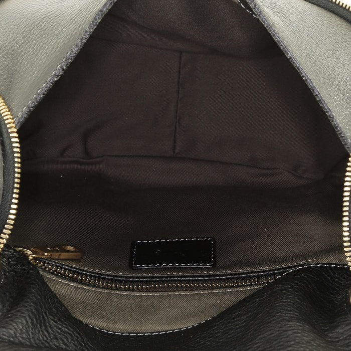 Borsa a tracolla Chloé  Marcie in pelle martellata nera - Detail D2