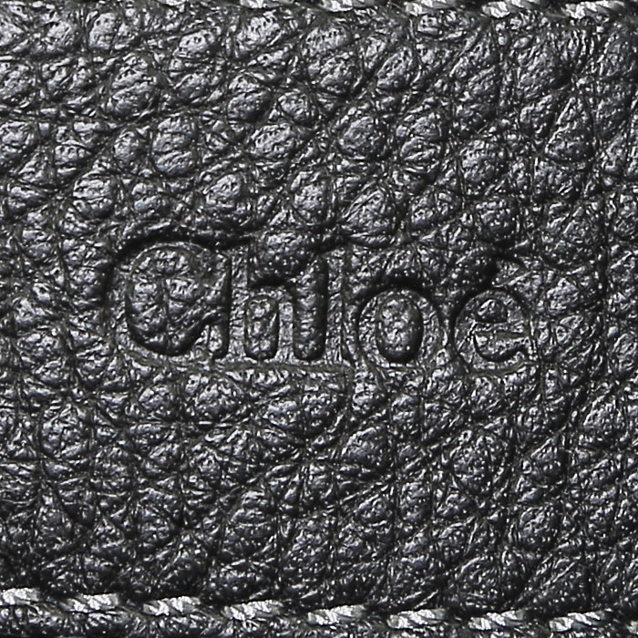 Borsa a tracolla Chloé  Marcie in pelle martellata nera - Detail D3