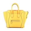 Sac à main Celine holdall Luggage en cuir jaune - 360 thumbnail