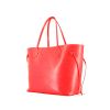 Shopping bag Louis Vuitton  Neverfull in pelle Epi rossa - 00pp thumbnail