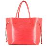 Louis Vuitton  Neverfull shopping bag  in red epi leather - 360 thumbnail