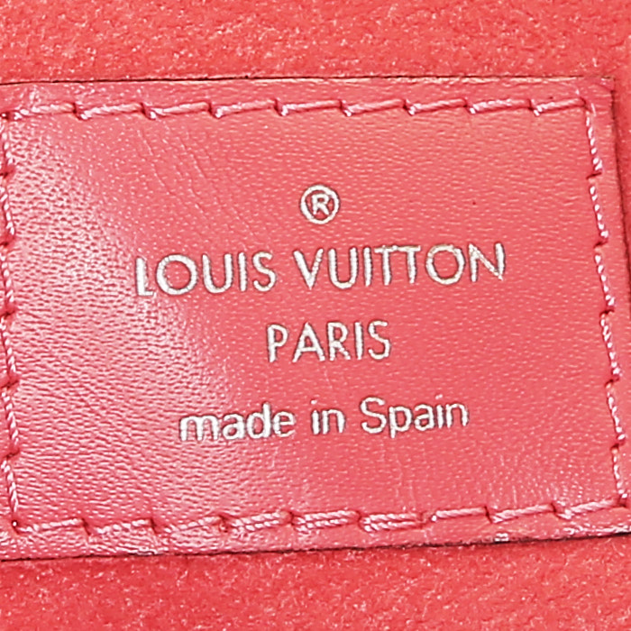 Shopping bag Louis Vuitton  Neverfull in pelle Epi rossa - Detail D3