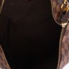 Bolso de mano Louis Vuitton  Portobello en lona a cuadros ébano y cuero marrón - Detail D8 thumbnail