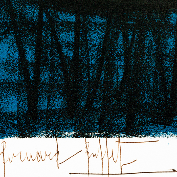 Bernard Buffet, "Clown à la Trompette", tirée de l'album "Mon cirque", lithographie en couleurs sur papier, signée et annotée EA, de 1968