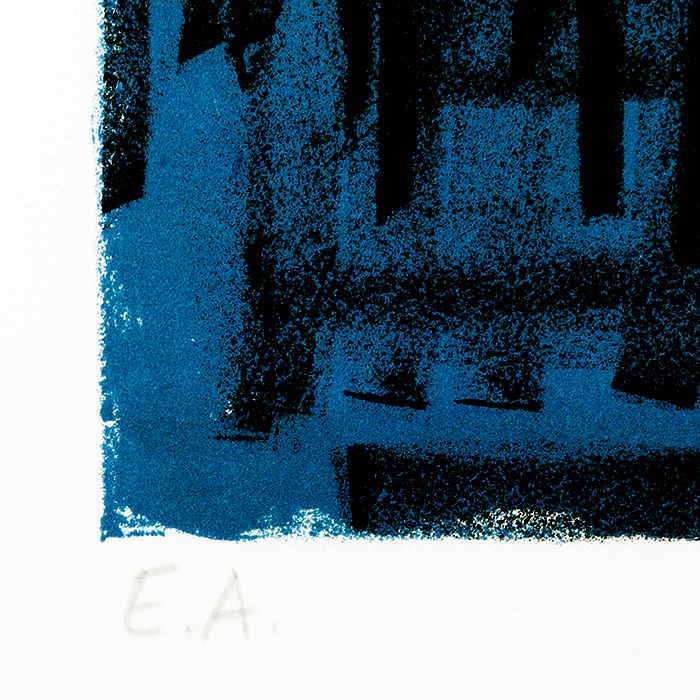 Bernard Buffet, "Clown à la Trompette", from the album "Mon cirque", lithograph in colors on paper, signed and annoted EA, of 1968 - Detail D3