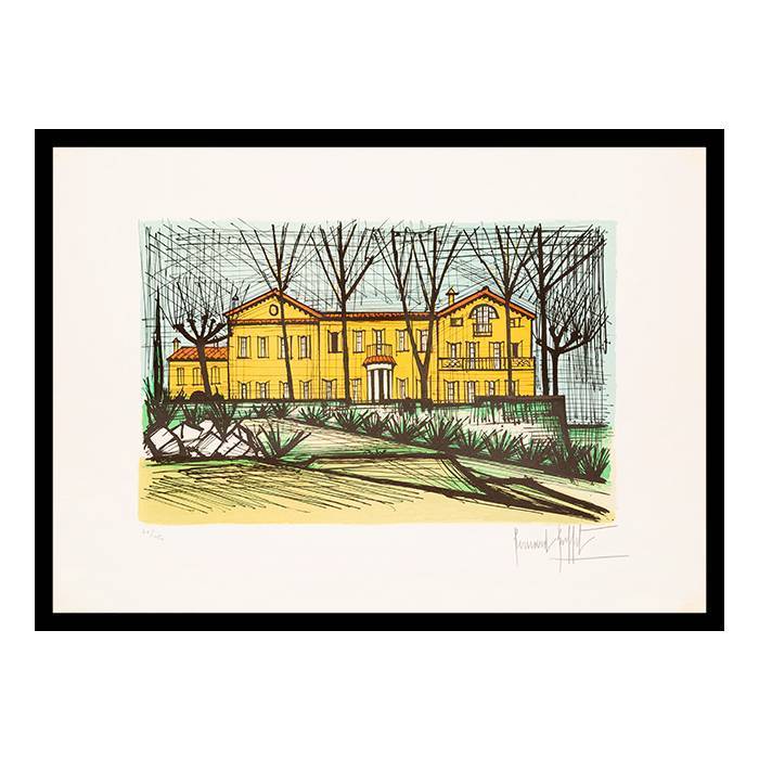 Bernard Buffet, lithograph in colors on paper, domaine de la Baume, signed and numbered, of 1986 - 00pp