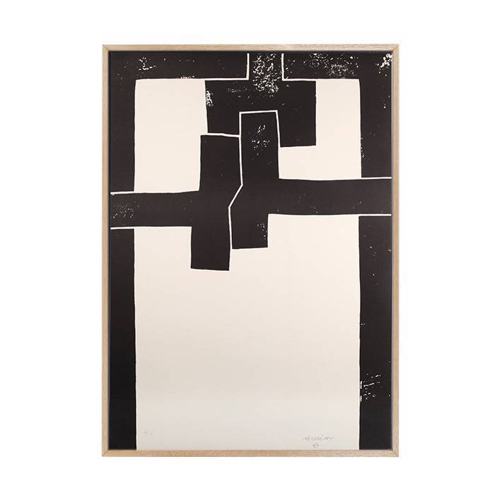 Eduardo Chillida, "Barcelona I", lithograph in black on paper, signed, annotated "PA", of 1971 - 00pp