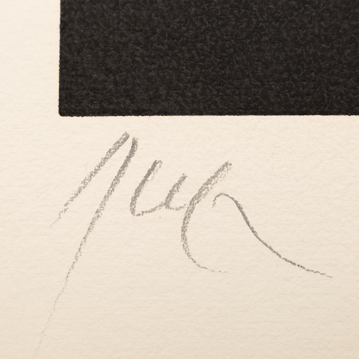 Jean Arp, "Soleil recerclé", bois gravé en couleurs sur papier Auvergne, signée et numérotée, de 1966