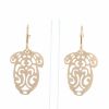 Pomellato Ming medium model pendants earrings in pink gold - 360 thumbnail