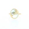 Sortija Tiffany & Co Olive Leaf de oro amarillo y topacio azul - 360 thumbnail