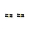 Boucheron  pair of cufflinks in yellow gold and onyx - 360 thumbnail