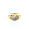 Vintage  ring in yellow gold and Baccarat crystal - 360 thumbnail