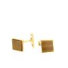 Mellerio  pair of cufflinks in yellow gold and tiger eye stone - 360 thumbnail
