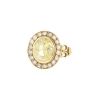 Vintage  ring in yellow gold, yellow sapphire and diamonds - 00pp thumbnail