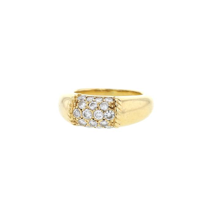 Van Cleef & Arpels Philippine ring in yellow gold and diamonds - 00pp