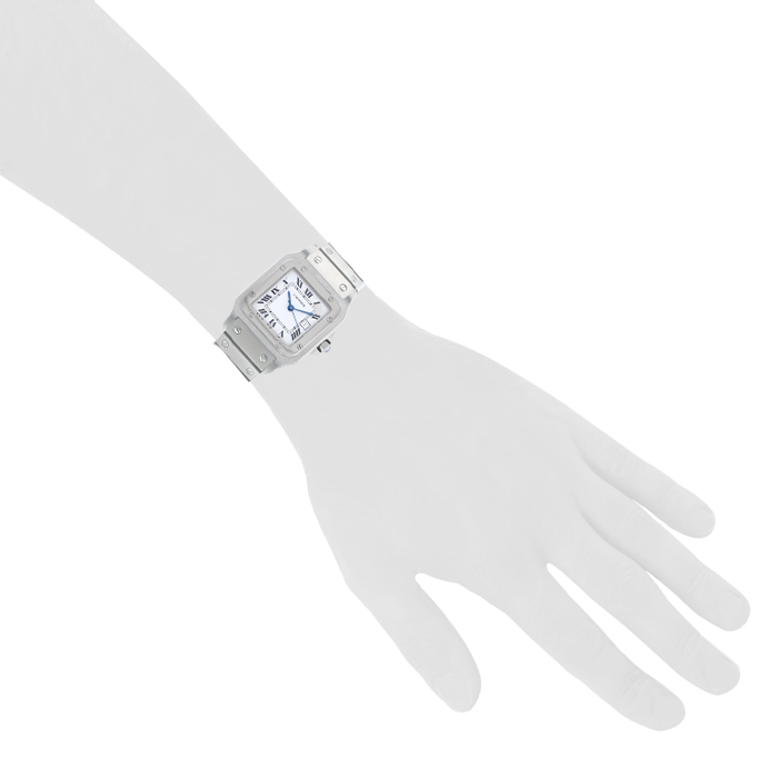 Cartier Santos  in stainless steel Ref: Cartier - 2960  Circa 1981 - Detail D1