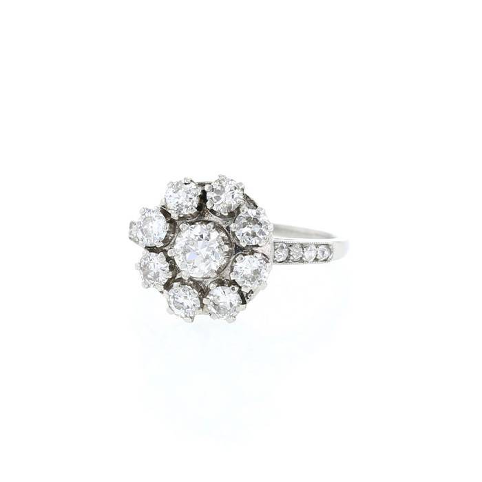Vintage  ring in platinium and diamonds - 00pp