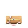 Hermès  Kelly 25 cm handbag  in beige Chai, mauve Sylvestre and yellow Lime tricolor  epsom leather - 360 Front thumbnail